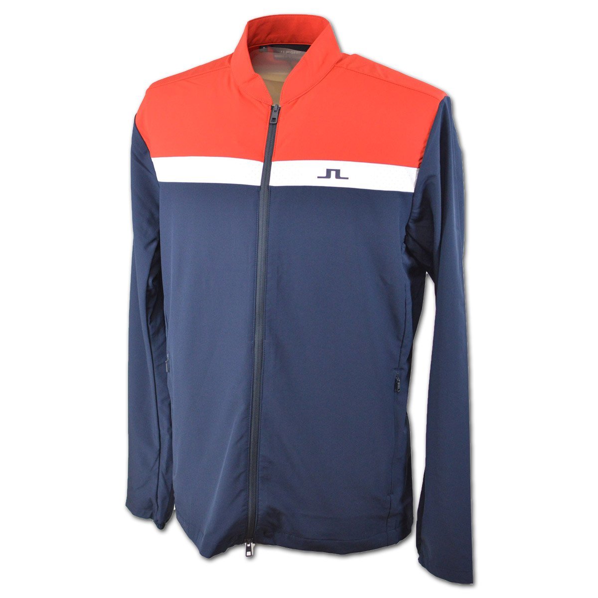 3 discount [J. Lindberg ] men's blouson L(48) navy blue × red 071-57910-63 J.LINDEBERG Golf autumn winter for stylish good-looking 