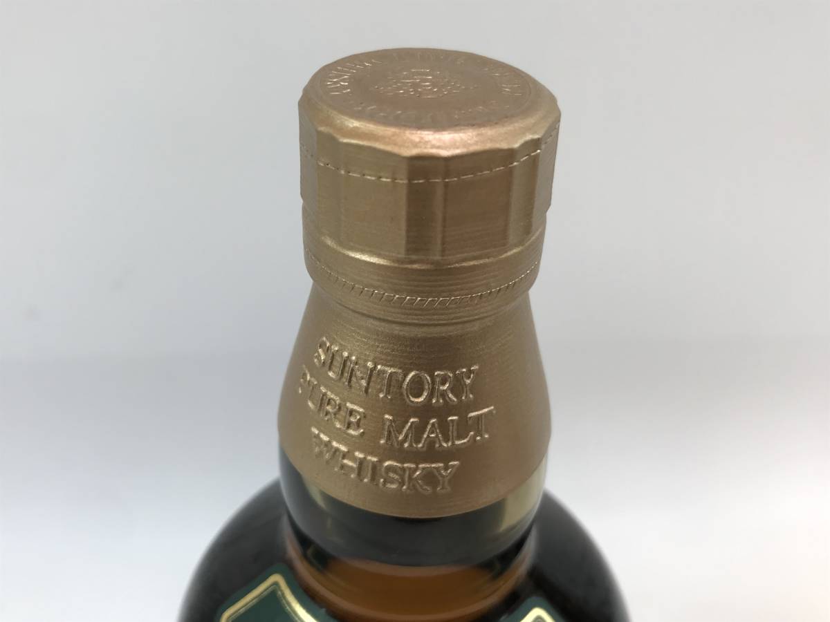 ☆古酒未開栓　SUNTORY サントリー ピュアモルト ウイスキー 山崎 10年 グリーンラベル 750ml　♯192227-305　_画像3