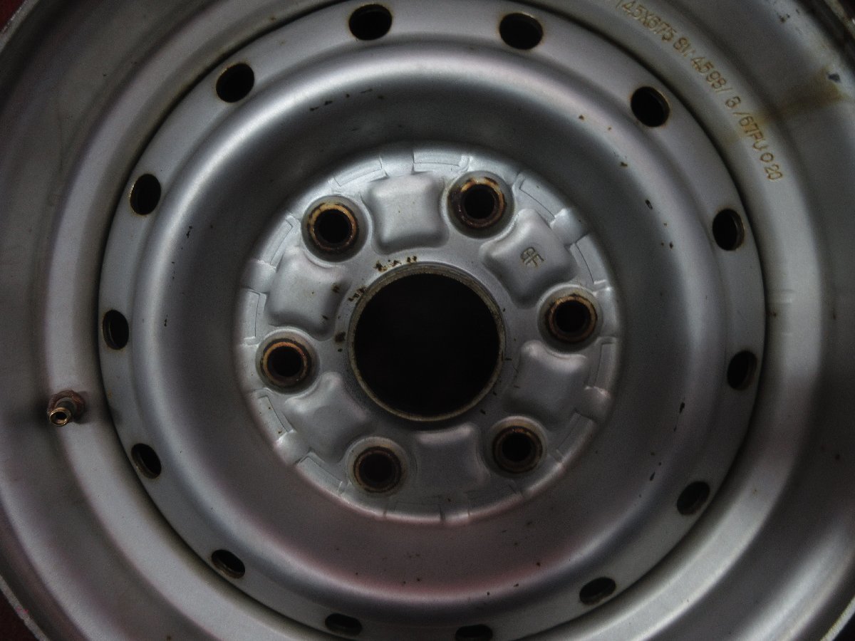  steel wheel 2 ps Toyota original 14×6.75 SW 6 hole PCD 139.7 +30 hub diameter 67 100 Hiace van Regius Ace Van *51157H(K)