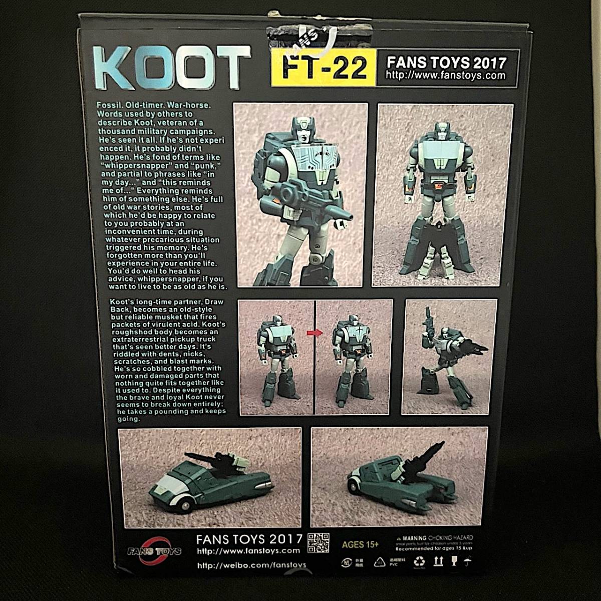 FansToys FT-22 KOOT / トランスフォーマー TF 非正規 チャー カップ Fans Toys_画像2