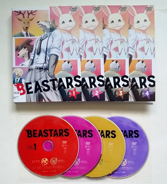 ■BEASTARS　全4巻　レンタル版DVD　小林親弘/千本木彩花　ビースターズ_画像1
