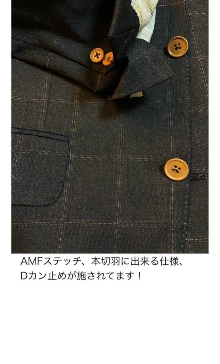 エディフィス 伊製ロロピアーナ生地 super110's 3つボタン シングル スーツ 本切羽仕様　サイズ46_画像2