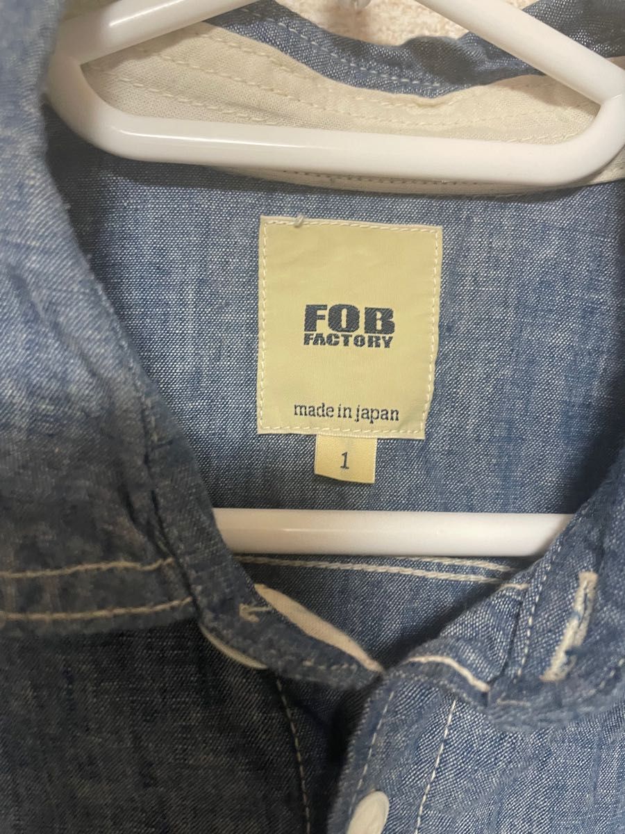 FOB FACTORY（FOBファクトリー）シャンブレー ワークシャツ / メンズ / 長袖 無地 コットン / 日本製