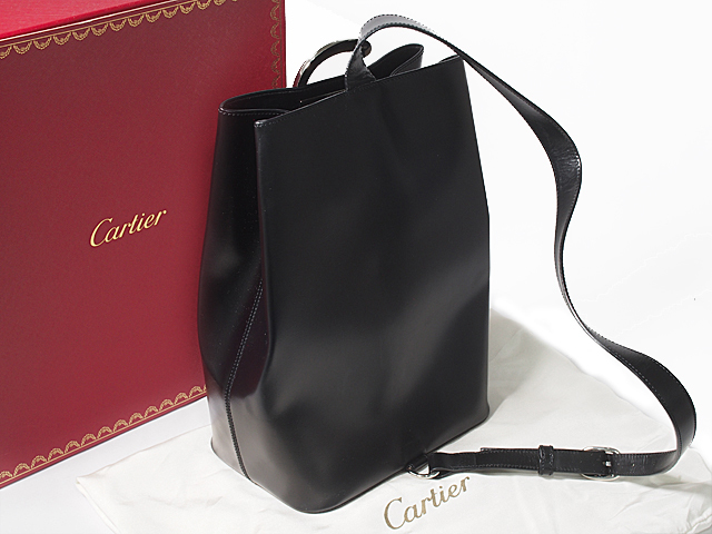 富士屋 ◆ カルティエ Cartier パンテール パンサー ワンショルダーバッグ L1000231 黒の画像4