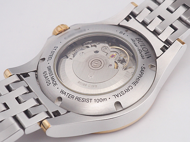 富士屋 ◆ ブローバ BULOVA アキュスイス・カークウッド 65A105 メンズ 自動巻 腕時計_画像2