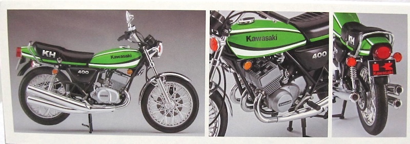 ハセガワ　バイクプラモ「1/12 カワサキKH400-A7・1979年」新品