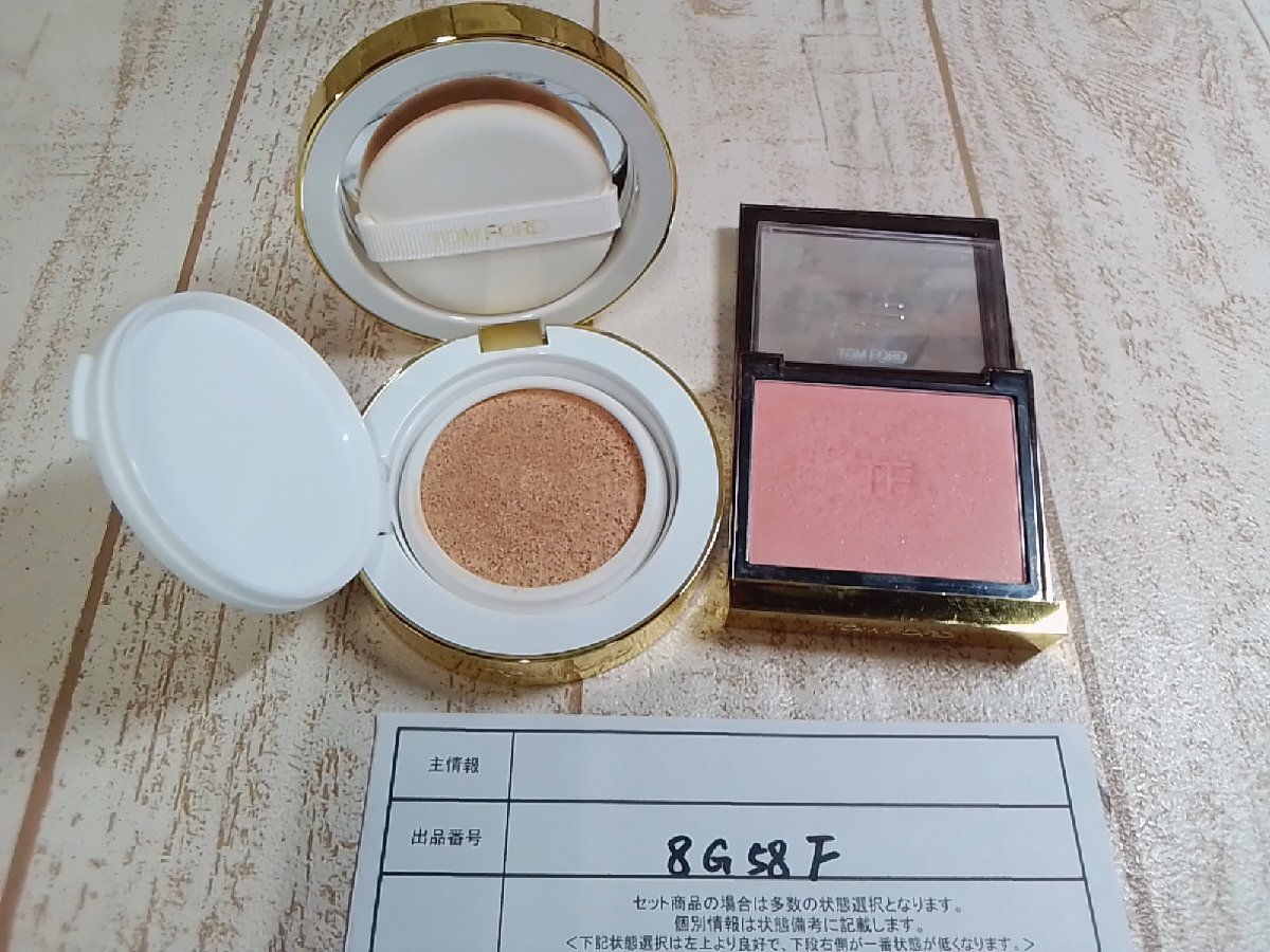 コスメ TOM FORD トムフォード 2点 チークカラー ソレイユ グロウ トーンアップ ファンデーション 8G58F 【60】_画像1