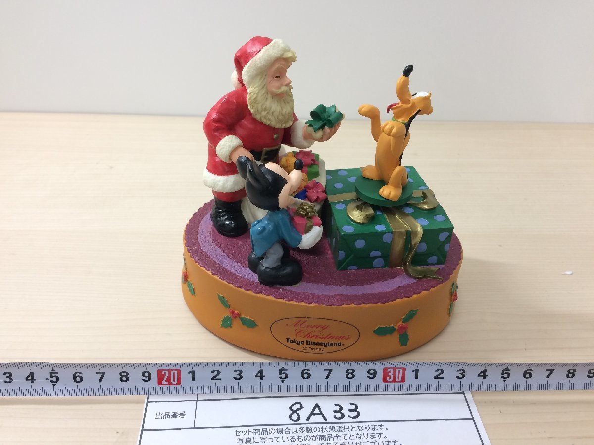 ディズニー TDL 初期 オルゴール フィギュア クリスマス ミッキー サンタクロース プルート 8A33 【80】_画像9