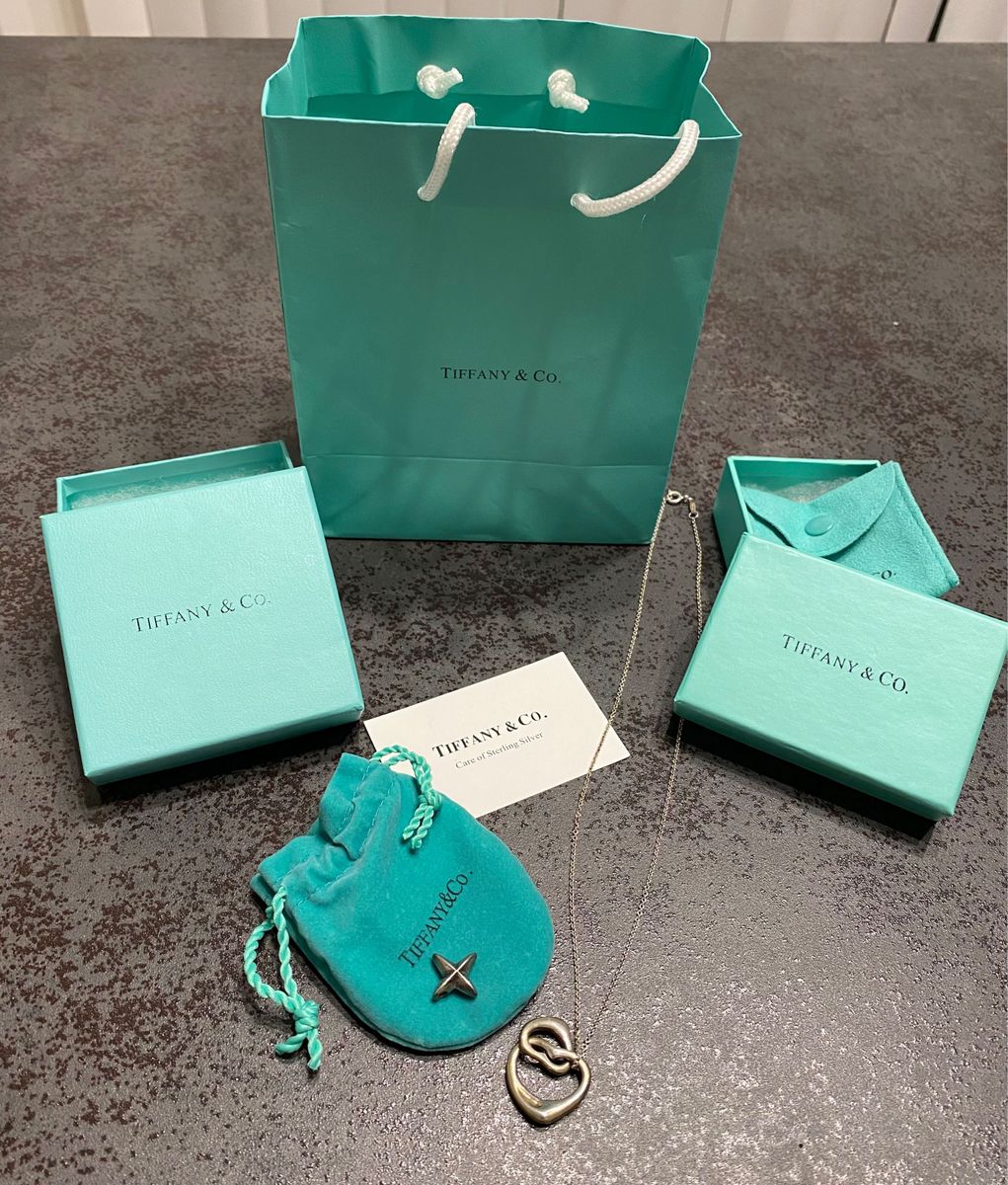 箱袋あり】Tiffany ネックレス オープンハート シリウススター