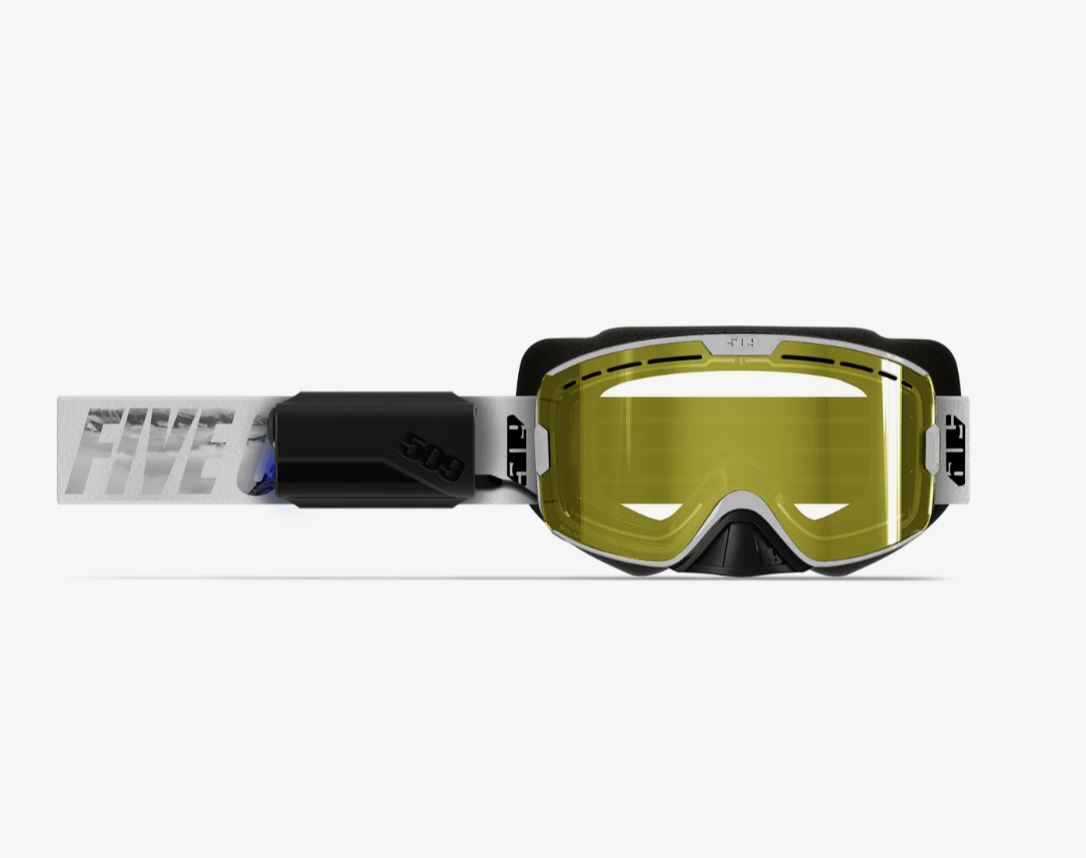 509 スノー用 電熱ゴーグル KINGPIN XL IGNITE GOGGLE (WHITE OUT) 曇らない ヒートゴーグル *ファイブオーナイン_画像1