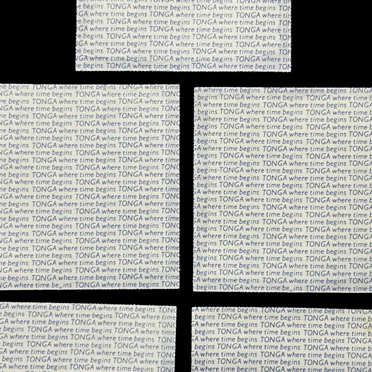 トンガ王国発行「南太平洋の地図とオロバハ」５枚 シール式切手 １９７２年４月１４日発行_画像8