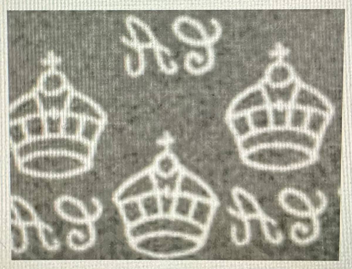 トンガ王国発行「１９４９年に発行された５種の切手すべて」王冠透かし　未使用切手 １９４９年発行_参考画像　裏面　他４枚
