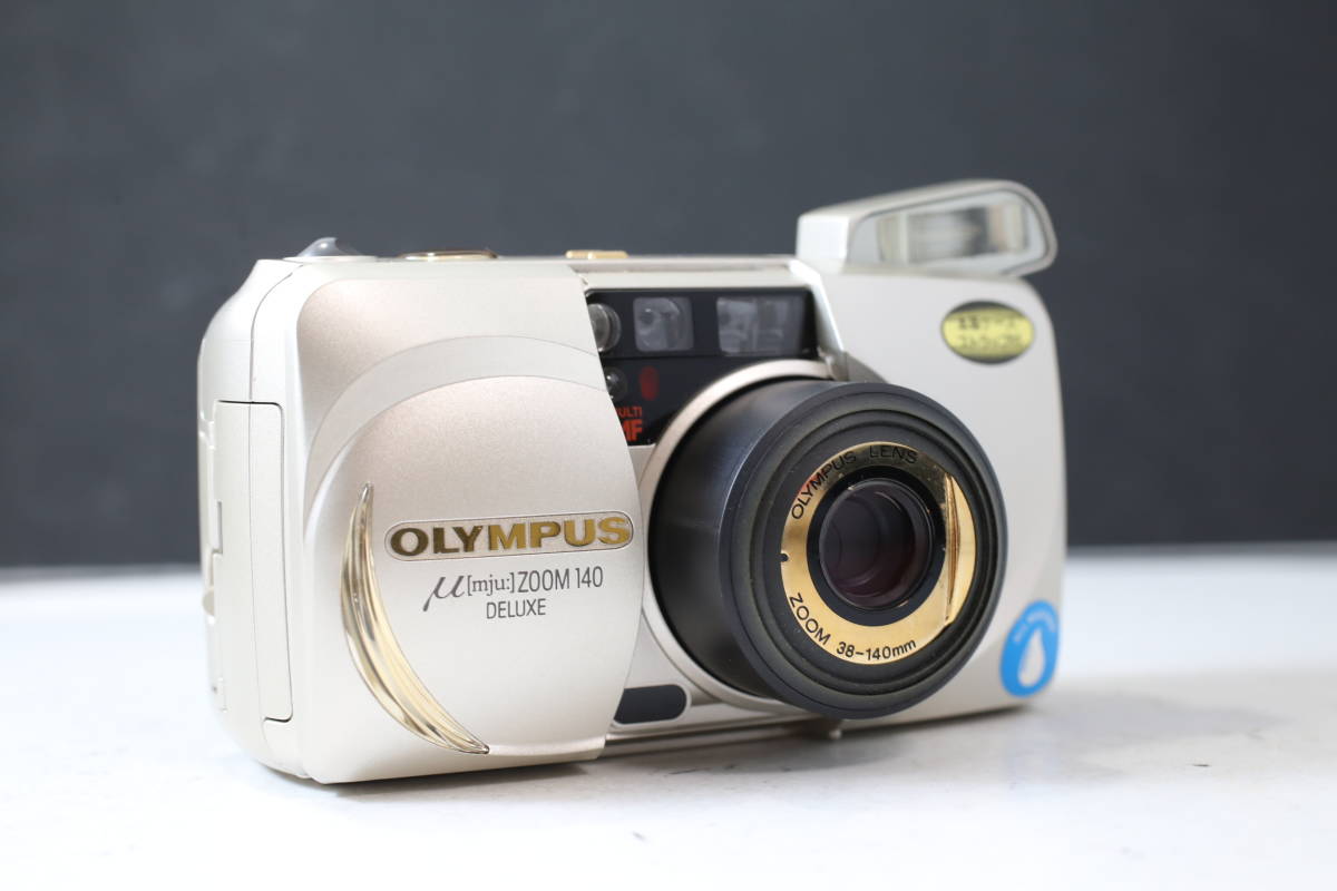 【良品/動作も良好】オリンパス OLYMPUS μ mju ZOOM 140 DELUXE コンパクトフィルムカメラ (S283)_画像1