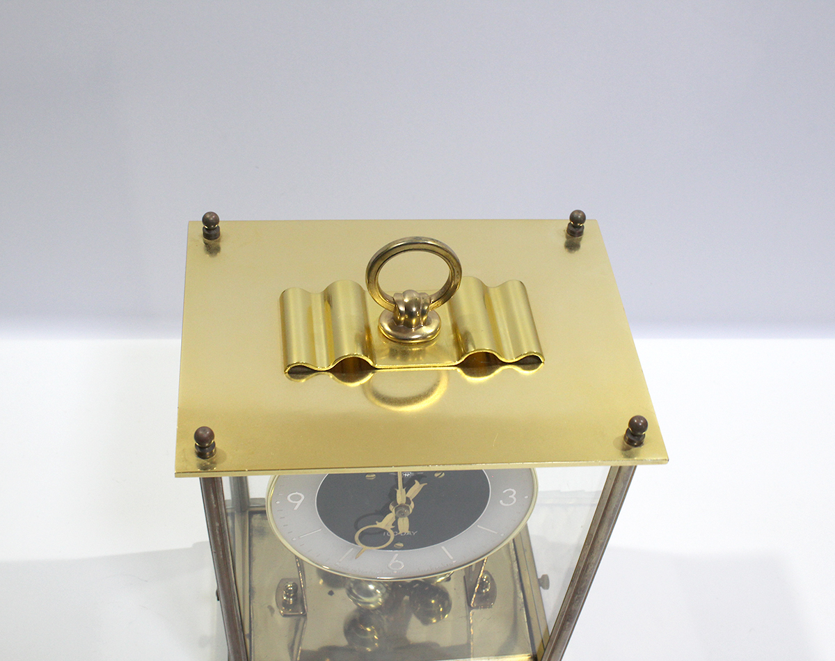 日新時計 New Master 100DAY　置時計　レトロ/ヴィンテージ 時計　回転式 ジャンク品として ya0645_画像4