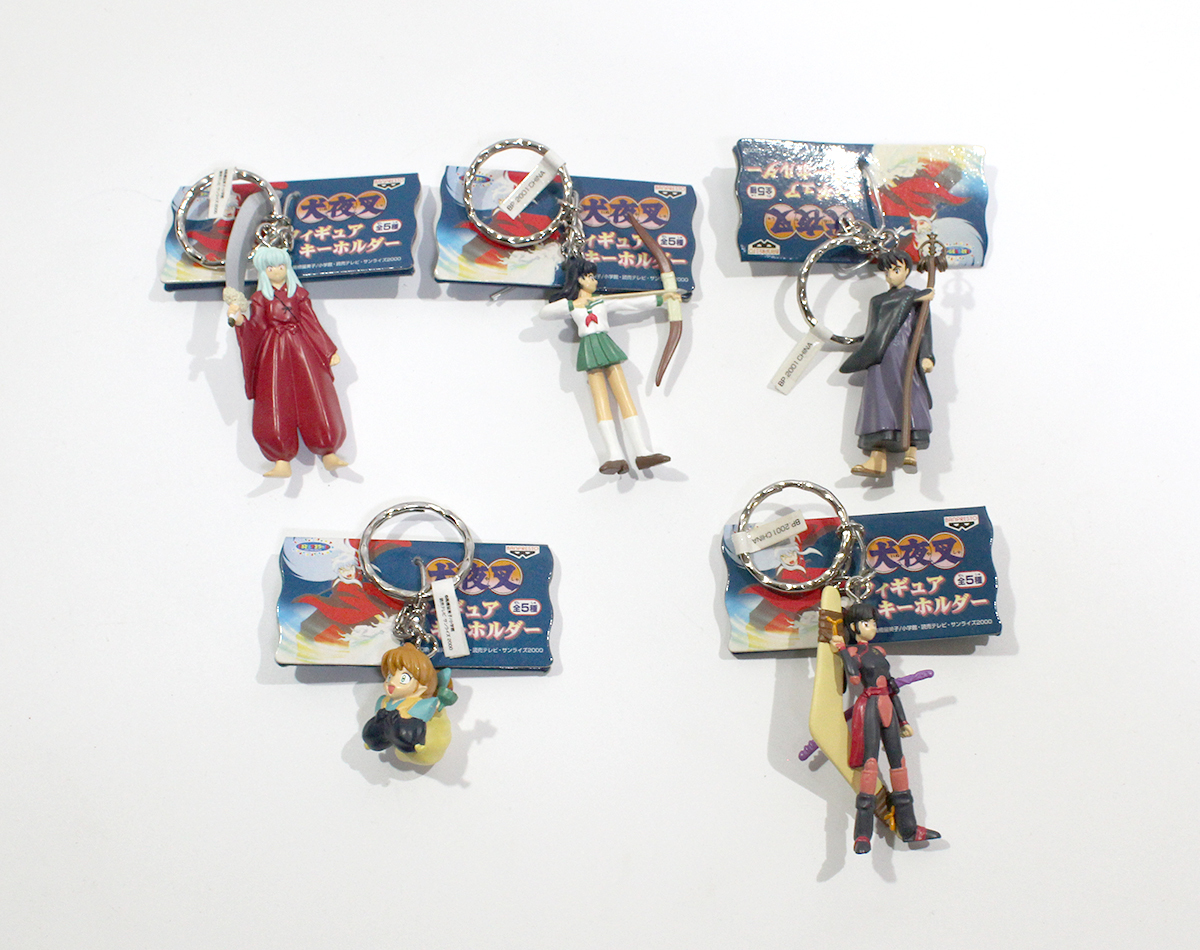 犬夜叉 フィギュアとかごめのフィギュアキーチェーンのセット 犬夜叉 フィギュア キーホルダー 全5種 コンプ 犬夜叉/日暮