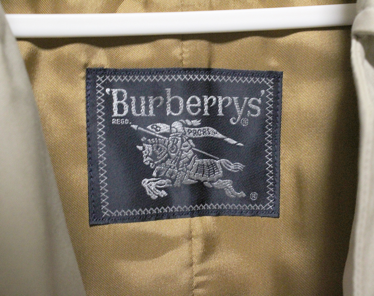 Burberrys バーバリー ステンカラーコート WR055・160/C-TK83・173 MW　ベージュ コート アウター 中古 ya0674_画像4