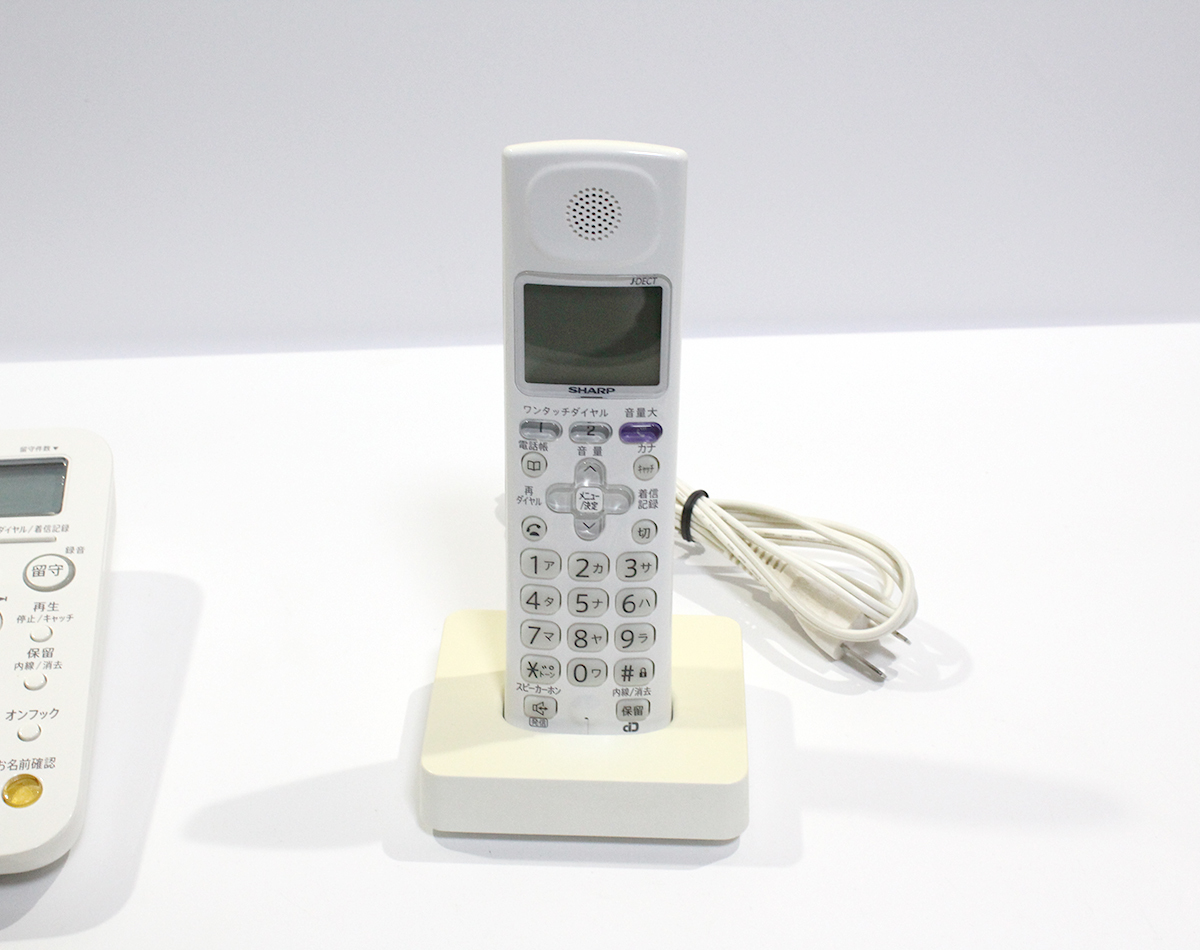 SHARP シャープ JD-G31 電話機 デジタル コードレス電話機 子機1台付 家電/電話/外線/内線　中古 yf1127_画像8