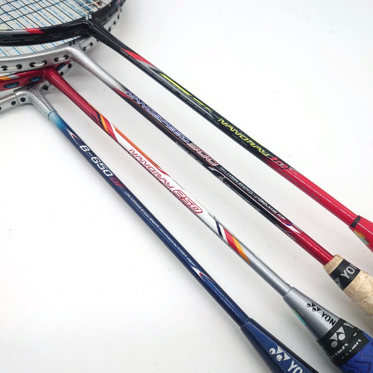 YONEX ヨネックス ナノレイ ナノスピード B-650 バドミントン ラケット カーボン 公式 スポーツ ブランド セット ジャンク tp-23x1085_画像2