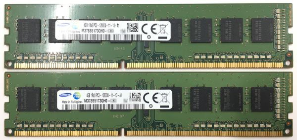【4GB×10枚組】SAMSUNG PC3-12800U(PC3-1600) 1R×8 中古メモリー デスクトップ用 DDR3 即決 動作保証【送料無料】_画像3