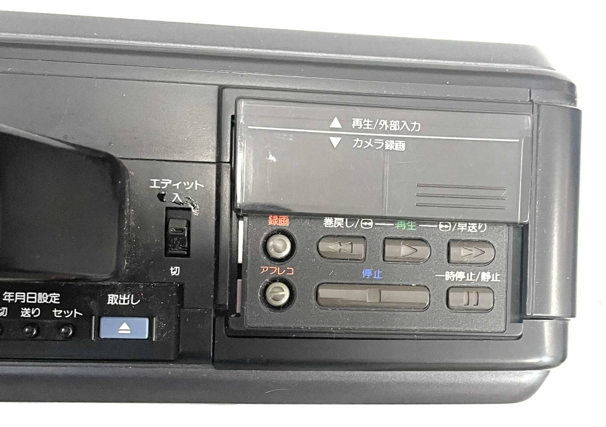 【B】【8737】☆★National　ナショナル　VHSビデオカメラ　NV-M21　マクロードムービー　動作未確認　本体のみ　現状品★☆_画像9