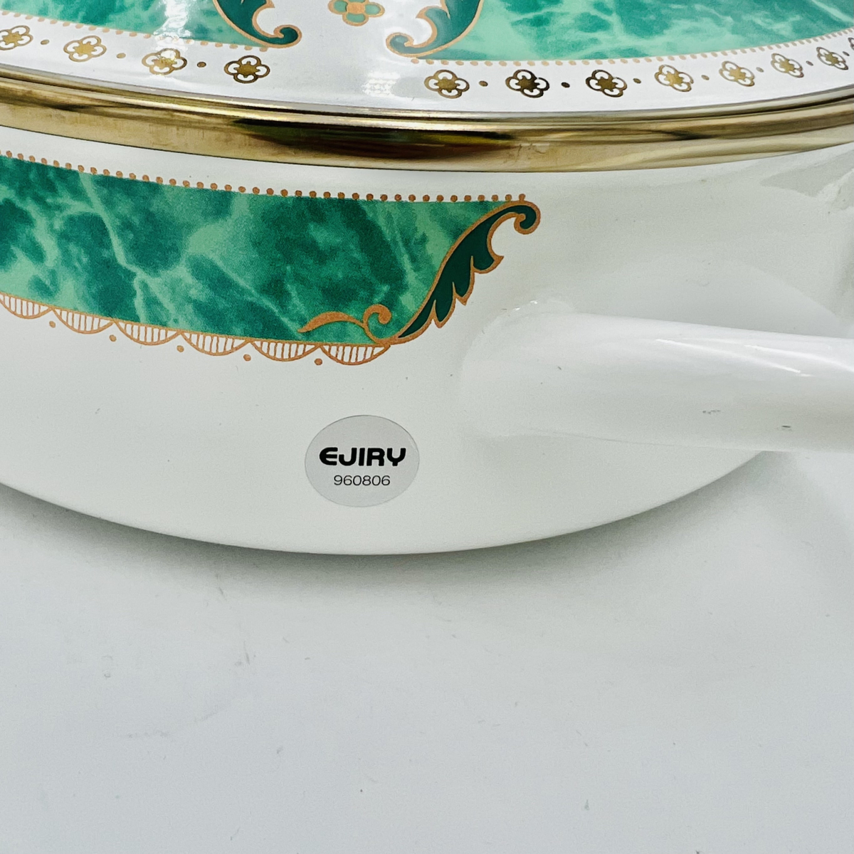 EJIRY エジリー 卓上鍋 セット 24cm 浅型鍋 小鉢 5客 EMERALD ILLUSION AEGEAN イージアン ホーロー 両手鍋 調理器具 調理道具_画像8