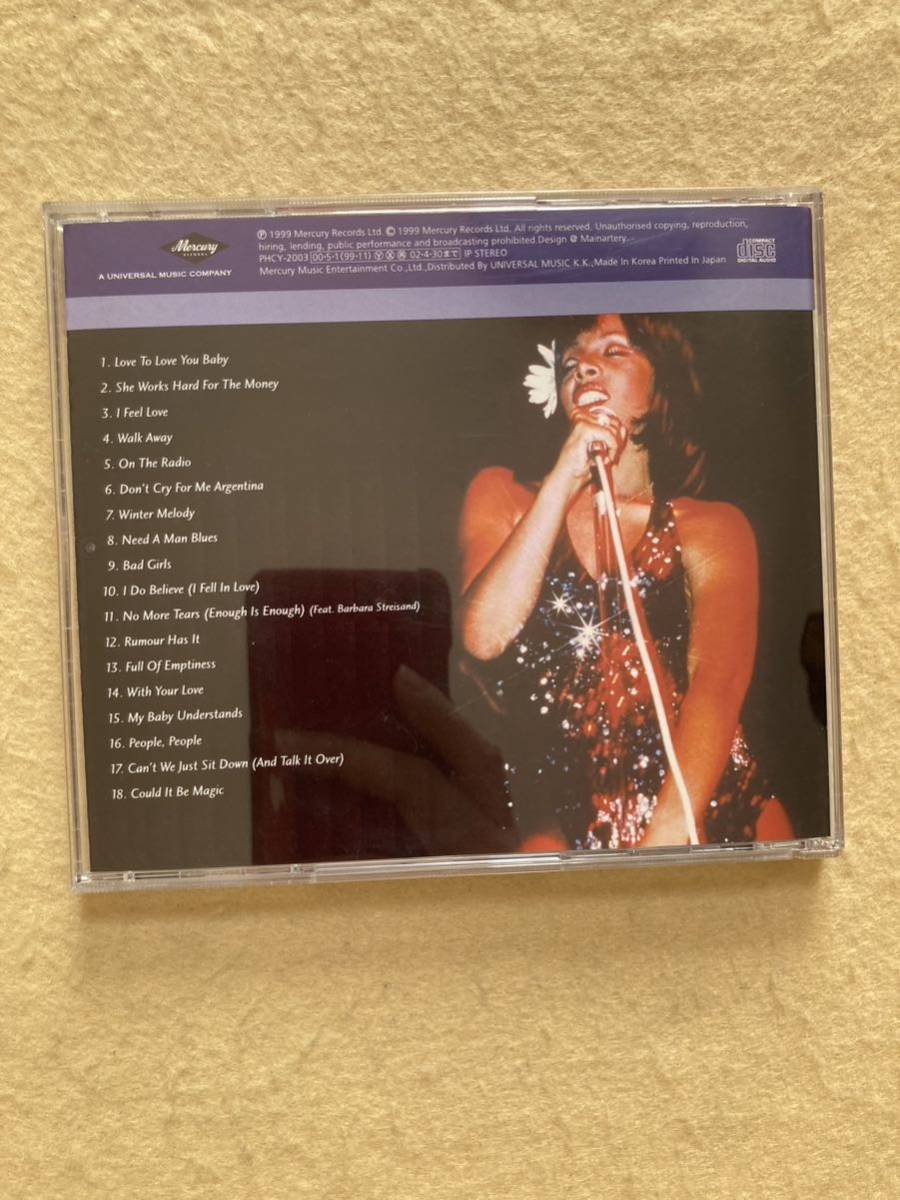 A11☆CD ドナ・サマー CLASSIC DONNA SUMMER The Universal Masters Collection☆_画像2