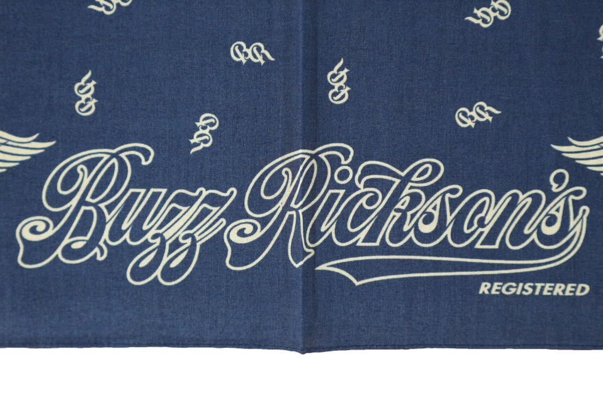 BUZZ RICKSON’S 125BLUE/SIZE FREE BR02761 “30th ANNIVERSARY BANDANA” バンダナ バズリクソンズ_画像4