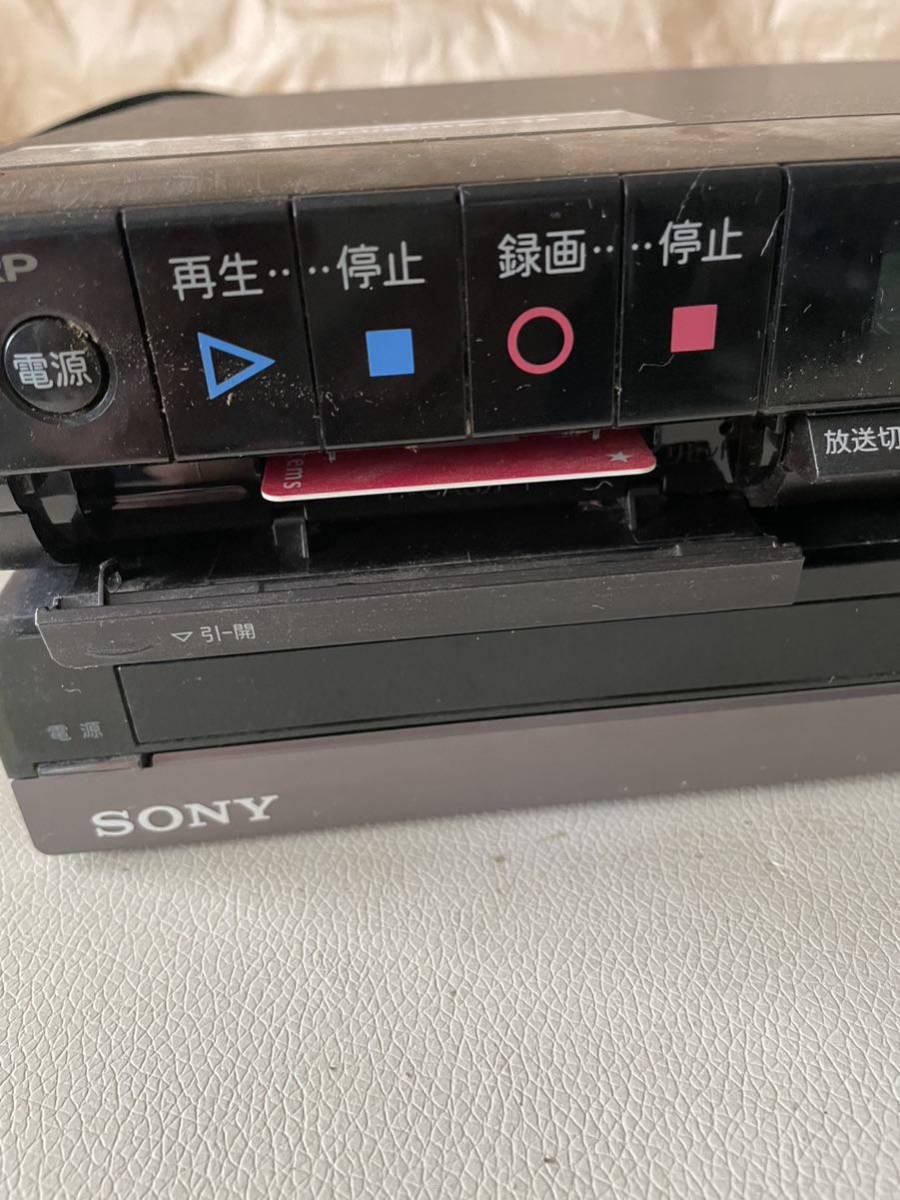 11.13 SHARP 品名：ブルーレイ ディスクレコーダー 形名：BD-H5 SONY BLU-RAY DISC /DVD RECORDER MODEL NO. BDZ-AT350S 通電確認品_画像9