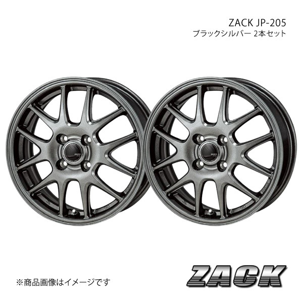 ZACK JP-205 バレーノ WB32S アルミホイール2本セット 【16×6.0J 4-100 +42 ブラックシルバー】