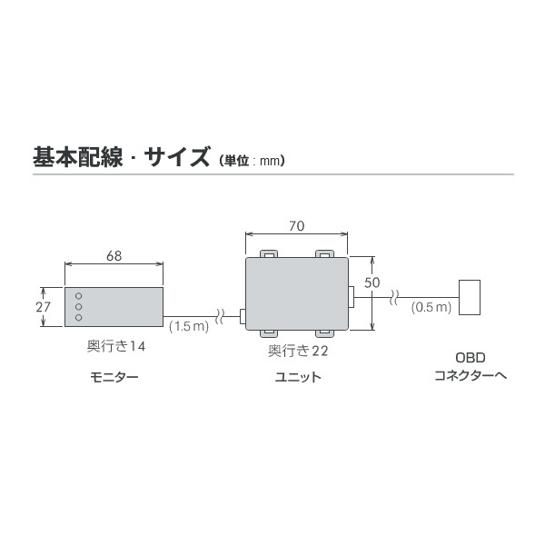 pivot ピボット マルチ表示モニター OB MONITOR アクセラ/アクセラスポーツ BKEP H15.10～ OBM-2_画像7