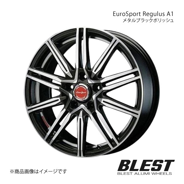 EuroSport Regulus A1 ノア/ヴォクシー 70系標準 アルミホイール 1本 【17×6.5J 5-114.3 +52 メタルブラックポリッシュ】_画像1