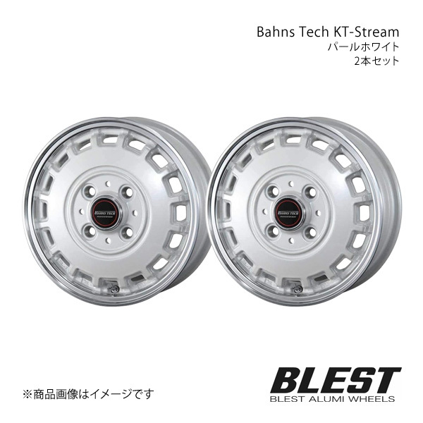 Bahns Tech KT-Stream スペーシア MK32S アルミホイール 2本セット 【14×4.5J 4-100 +45 パールホワイト】_画像1