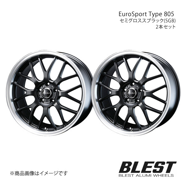 EuroSport Type 805 ムーヴ ラテ L550/560 アルミホイール 2本セット 【16×5.0J 4-100 +45 セミグロススブラック(SGB)】