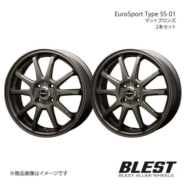 EuroSport Type SS-01 ムーヴ L175/185 アルミホイール 2本セット 【16×5.0J 4-100 +45 マットブロンズ】_画像1