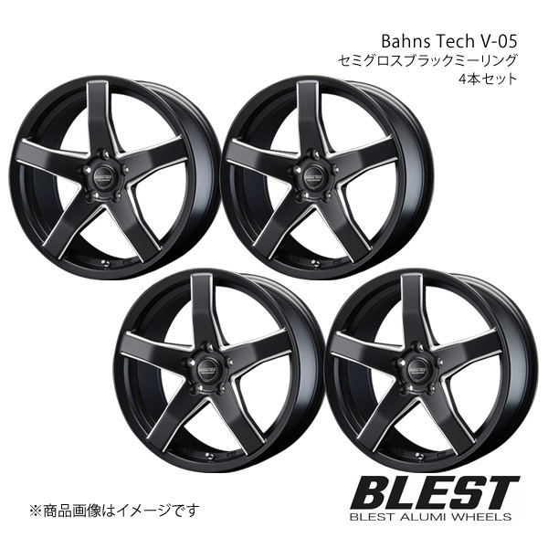 Bahns Tech V-05 アルファード/ヴェルファイア 30系 アルミホイール 4本セット 【19×8.5J 5-114.3 +36 セミグロスブラックミーリング】_画像1