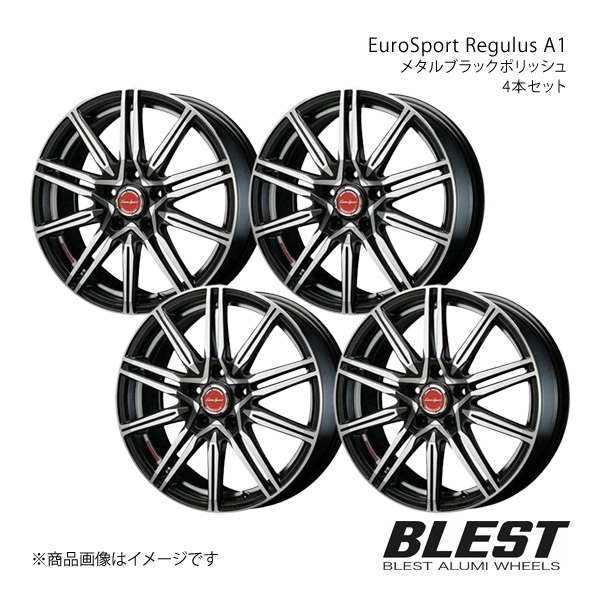 EuroSport Regulus A1 R1 RJ1/2 アルミホイール 4本セット 【16×5.0J 4-100 +45 メタルブラックポリッシュ】