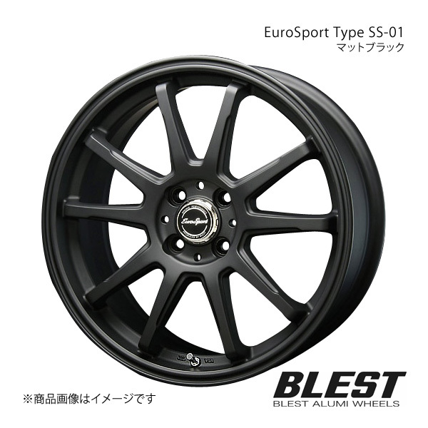 EuroSport Type SS-01 ブーン M600系 アルミホイール 1本 【16×6.0J 4-100 +40 マットブラック】_画像1