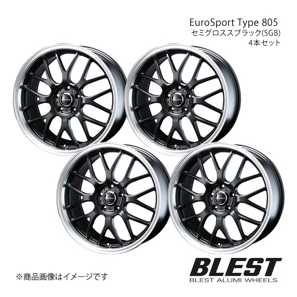 EuroSport Type 805 N-WGN JH1/2 アルミホイール 4本セット 【15×5.0J 4-100 +45 セミグロススブラック(SGB)】_画像1