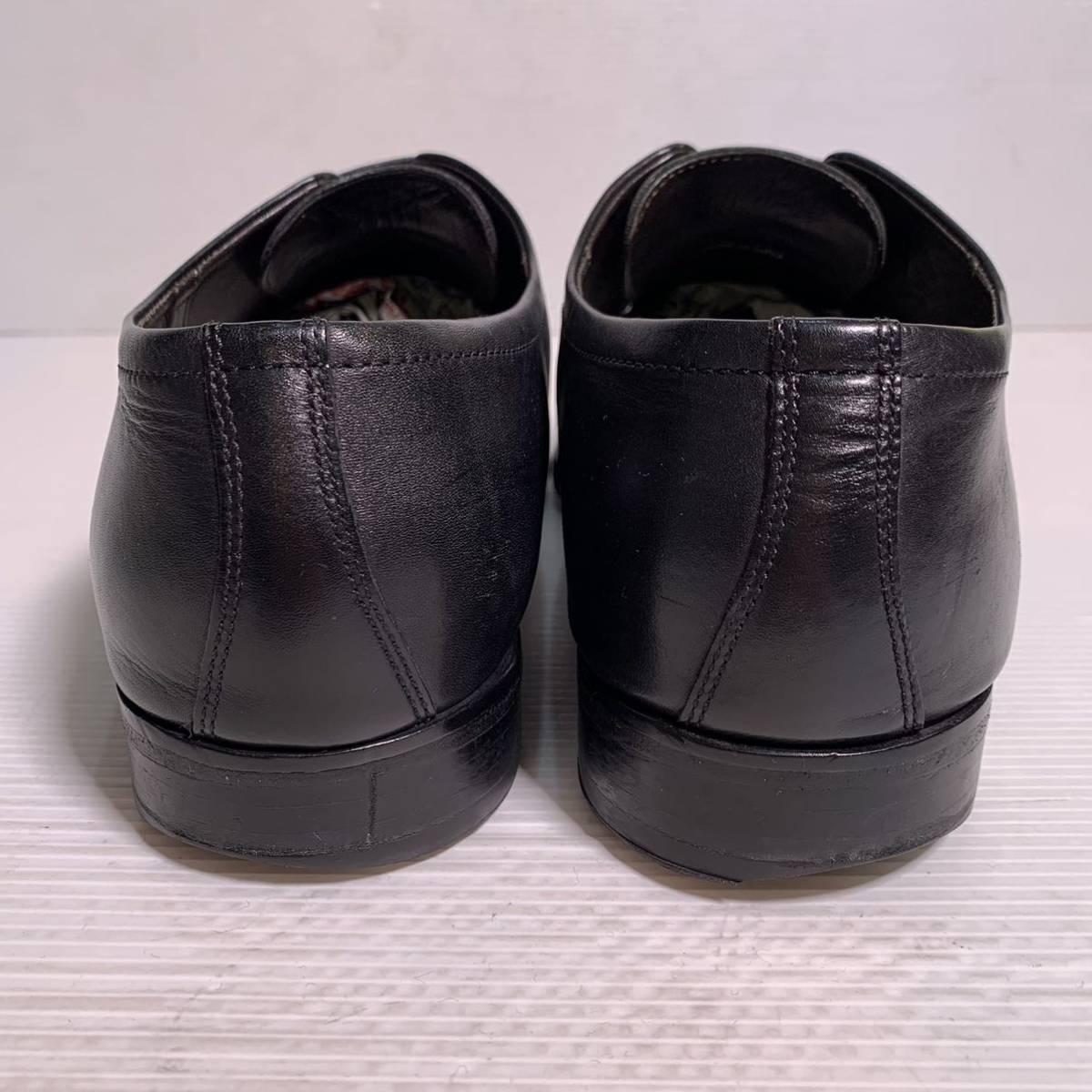 ヒューゴボス ビジネスシューズ 革靴 ストレートチップ 本革 黒 レザーシューズ ドレスシューズ ブラック 紳士靴_画像3