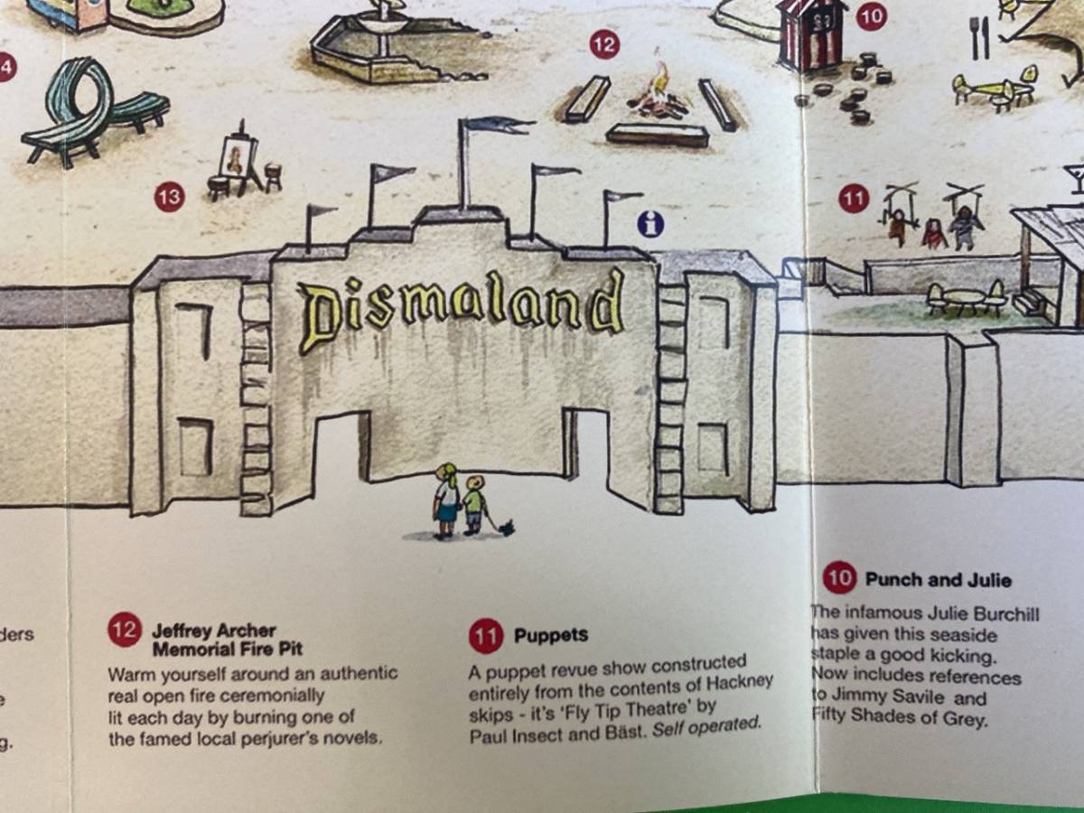 バンクシー Banksy Dismaland ディズマランド 入園案内 パンフレット 当時物 期間限定 ディズニーランドのパロディ オリジナル 非売品_画像5