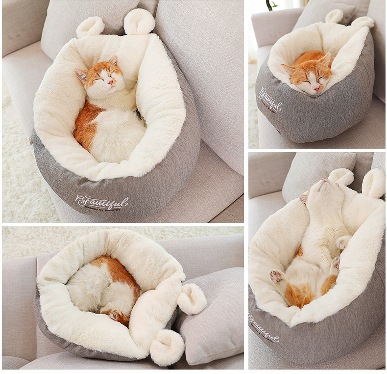  cat bed cat. house for pets sleeping bag dog dog cat pet pretty ear soft warm soft sleeping bag winter cat house pet house 
