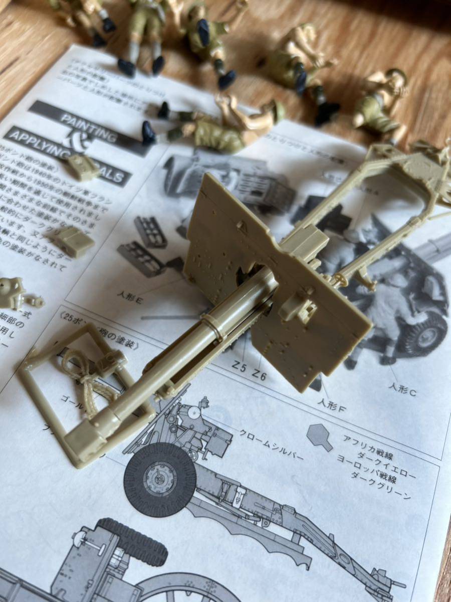 ★TAMIYA タミヤ★1/35 イギリス 25ポンド砲とクォード ガントラクター 人形6体付き BRITISH 25PDR.FIELD GUN QUAD GUN TRACTOR_画像4