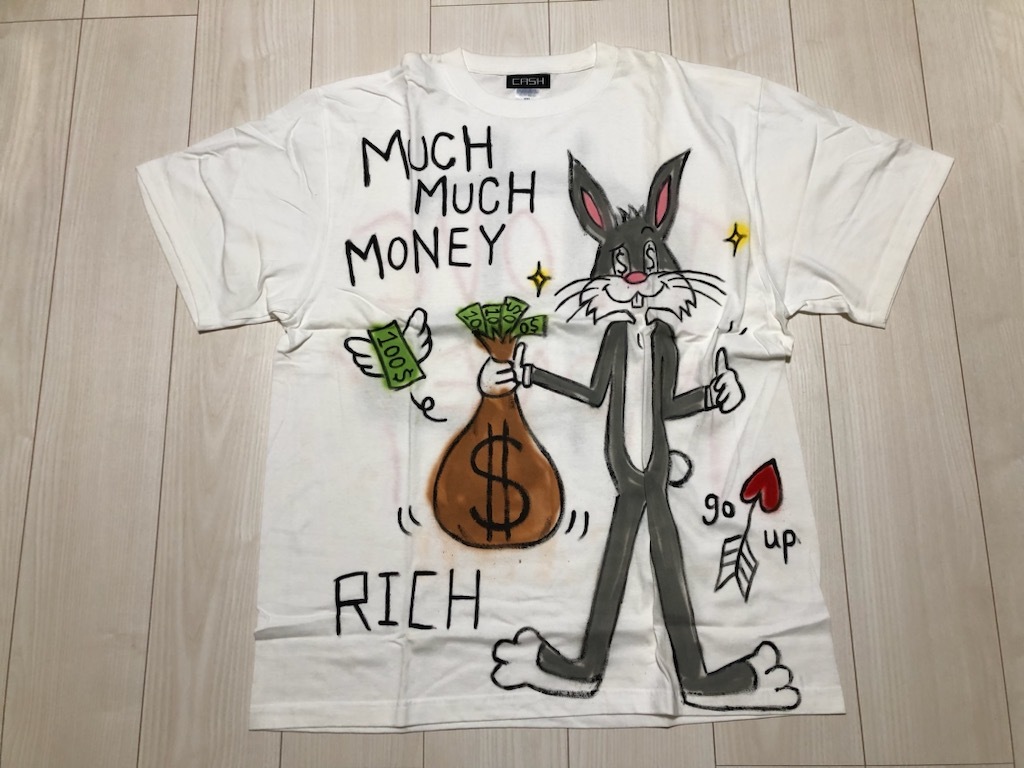 CASH I LOVE MONEY Tシャツ 1点物　XXL