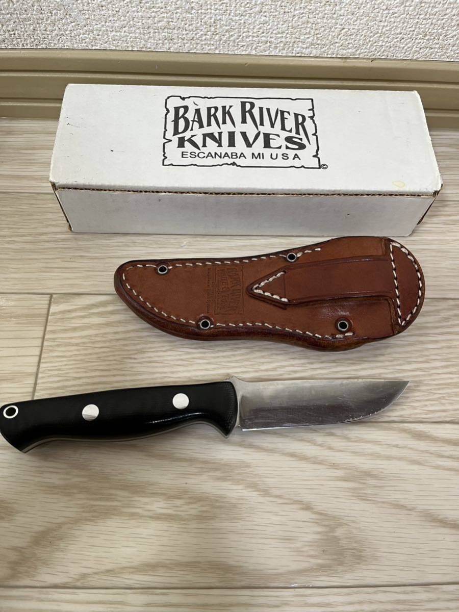 バークリバー ガニー ブラック A2 キャンバス マイカルタ BARK RIVER GUNNY A2 Black canvas micarta 中古の画像4