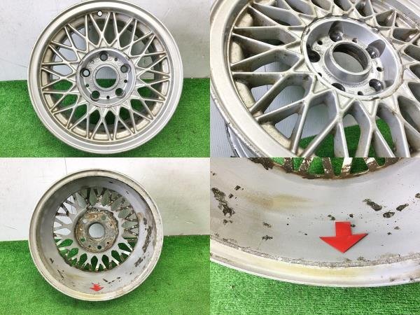 ☆希少☆BMW E30 M3 純正 15インチ 5本セット☆ BBS 15X7J 5H ピッチ120 インセット+30 ☆TH ★送料無料★ 231275_画像9