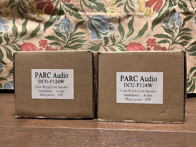 PARC AUDIO DCU-F124W 10cm フルレンジスピーカー 青パーク ペア_画像4