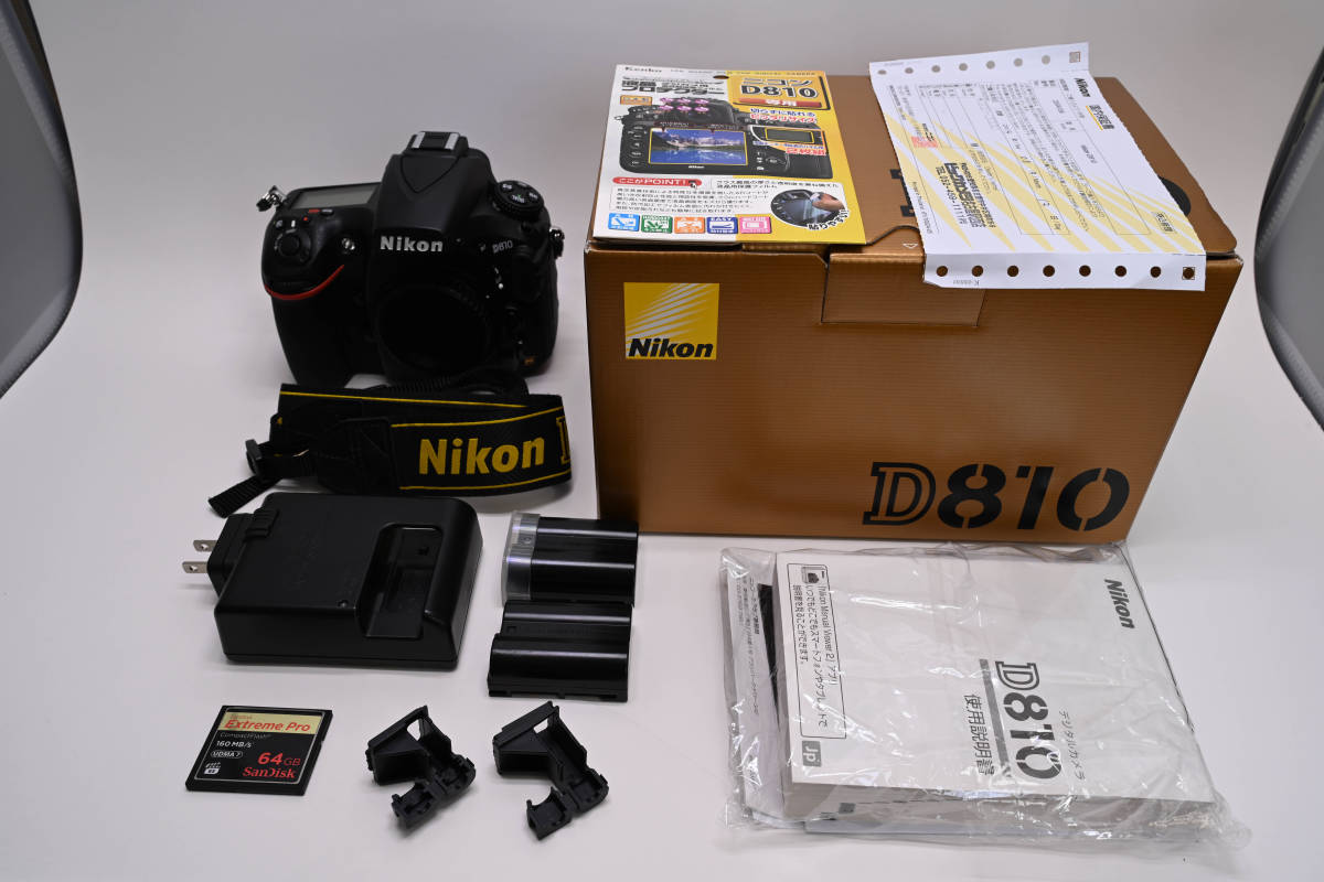 【１円スタート】【美品】【動作確認済み】【箱・保証書あり】Nikon/ニコン D810 フルサイズ 一眼レフカメラ ボディ_画像10