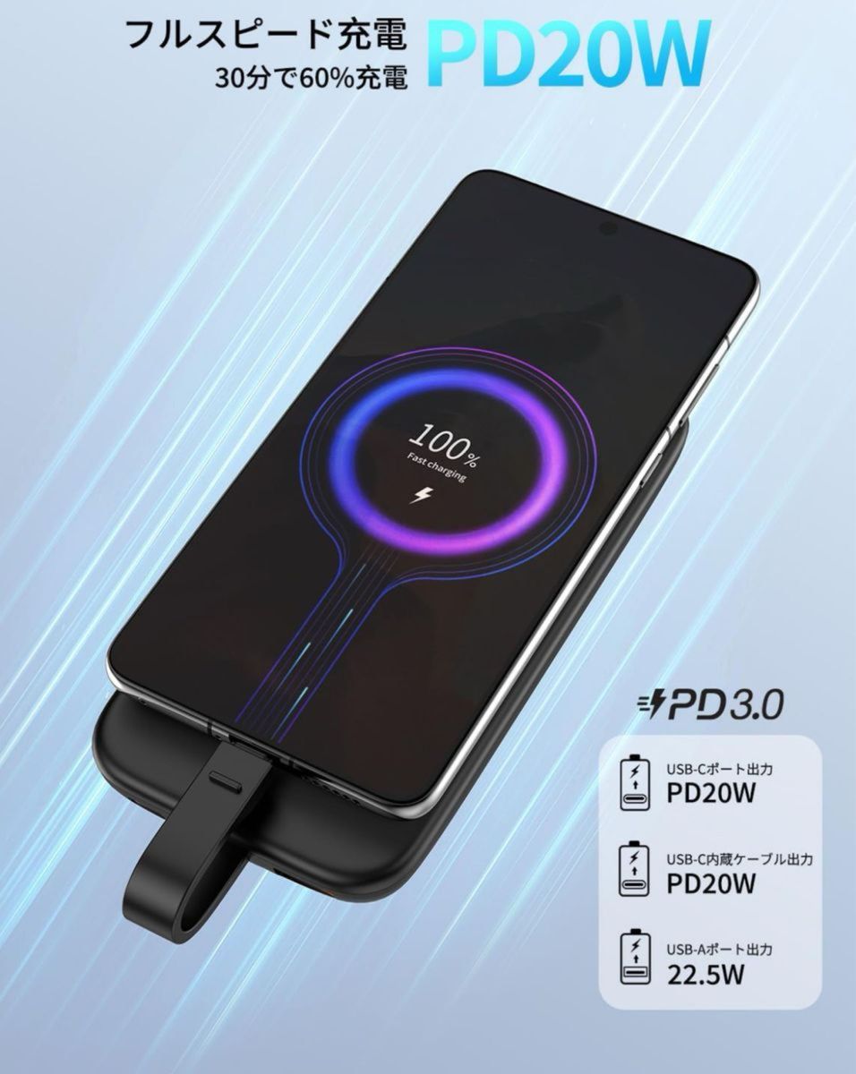 MOMAX モバイルバッテリー 10000mAh 大容量 PD 20W 急速充電 LCD残量表示 PSE認証済 (ブラック)