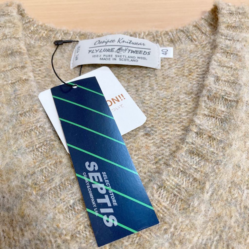 Ossipee Knitwear(オシッピーニットウェア) SHETLAND SWEATER Made in SCOTLAND スコットランド製シャギードックシェットランドセーター_画像4