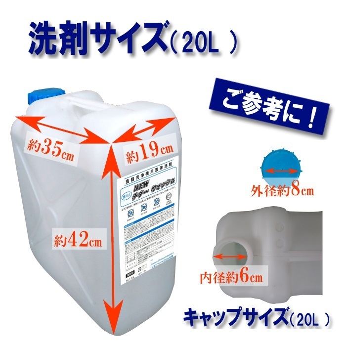 洗浄機用洗剤　業務用　食洗機　送料無料　ＮＥＷデタ―ウォッシュ　20Ｌ（約25ｋｇ）　各種洗浄機メーカーに対応_画像3